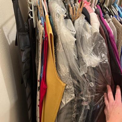 Closet of clothes-large and extra large sizes