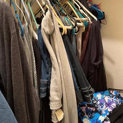 Closet of clothes-large and extra large sizes