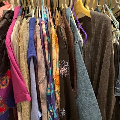 Closet of clothes-large and extra large sizes