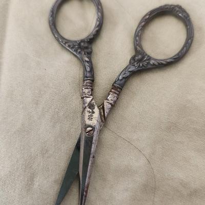 Antique Sterling Embroidery Scissors