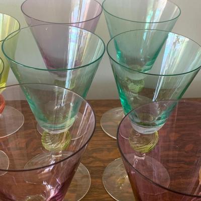Colored Tango Romanian Glassware Lot