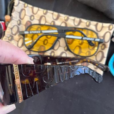 Mark Jacobs sunglasses, readers, candles, bank, shoes, yoga mat