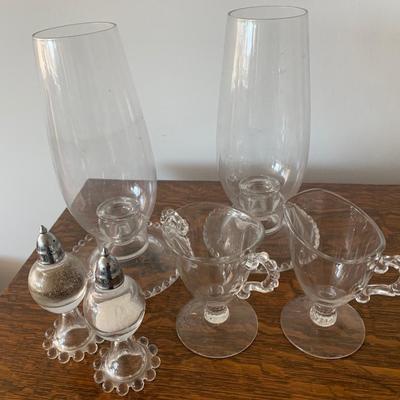 Vintage Candlewick Service CandleBases & Pieces