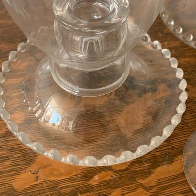 Vintage Candlewick Service CandleBases & Pieces
