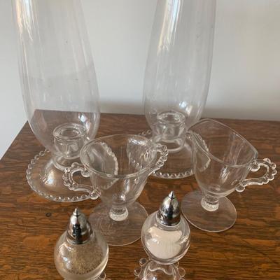 Vintage Candlewick Service CandleBases & Pieces