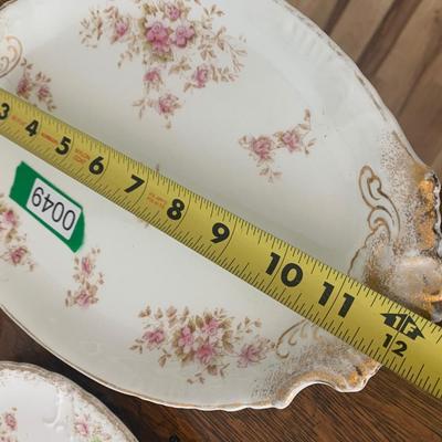 Warwick Antique China Platters Lot