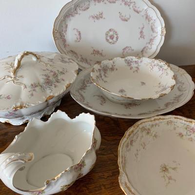 Haviland Limoges "Apple Blossom" China Set 50+ Pieces
