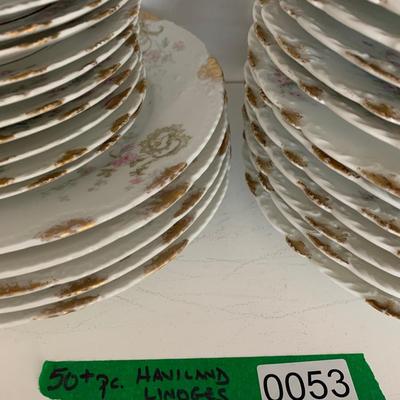 Haviland Limoges "Apple Blossom" China Set 50+ Pieces