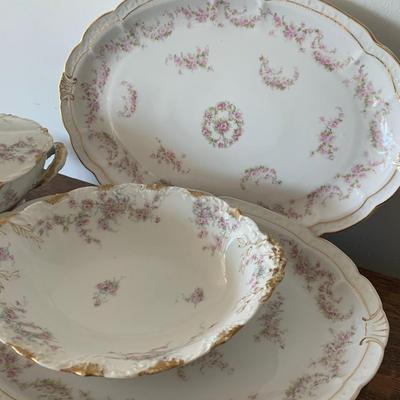 Haviland Limoges "Apple Blossom" China Set 50+ Pieces