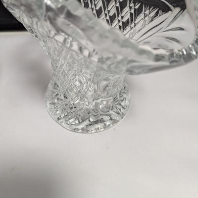 Vintage Crystal Baskets Bleikristall Lead Crystal 10" Tall Bridal Basket Centerpiece #31 (DR)