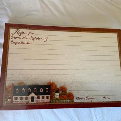 Lot of seven new Williamsburg recipe boxes