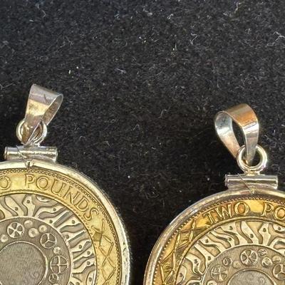 1997 Newspaper Cover Following the Death of Princess Diana, Two Coin Edged Pendants and More Items following the Royal Family