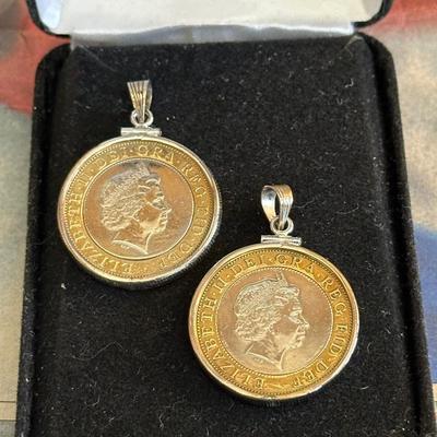 1997 Newspaper Cover Following the Death of Princess Diana, Two Coin Edged Pendants and More Items following the Royal Family