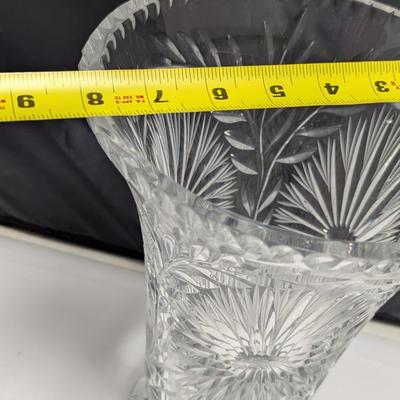 12" Tall Florence Wright d'Albenos Crystal Vase (DR)