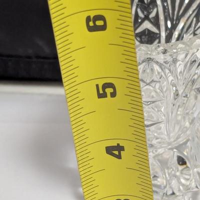 Vintage Crystal Vases 1 Piece Rose Pattern Brieley (DR)