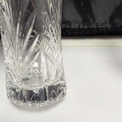Vintage Crystal Vases 1 Piece Rose Pattern Brieley (DR)