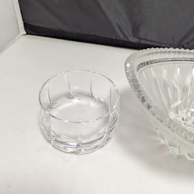 Russian Hand Cut Bowl & Lenox Crystal Bowl & Candy Dish #37 (DR)