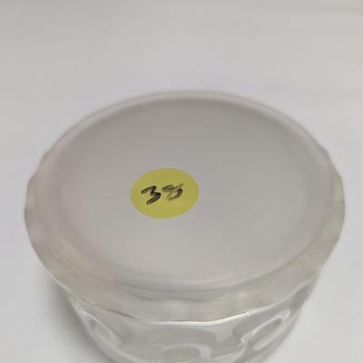 Lalique Swan Powder Bowl & Lid Signed #38 (DR)