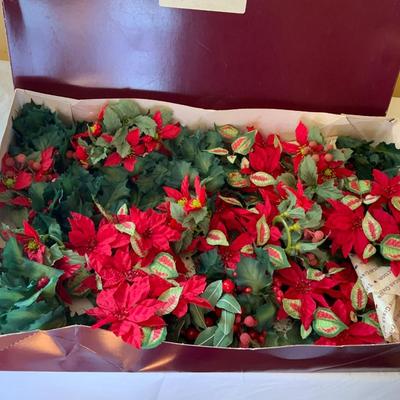 Lot of Silk Christmas Candle rings