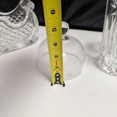 Glass Sleigh Dome & Crystal Vase #40 (DR)