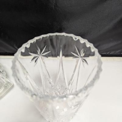 Glass Sleigh Dome & Crystal Vase #40 (DR)