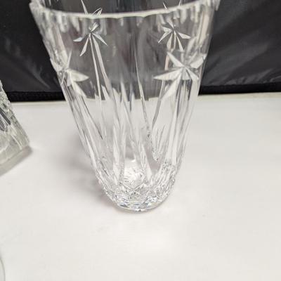 Glass Sleigh Dome & Crystal Vase #40 (DR)