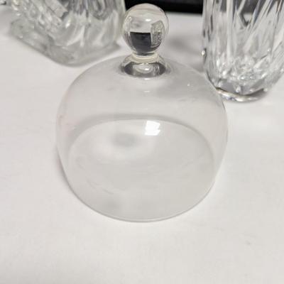 Glass Sleigh Dome & Crystal Vase #40 (DR)