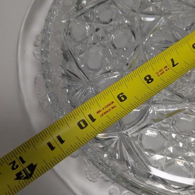 Glass Appetizer/Vegetable Serving Platters #43 (DR)