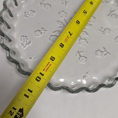 Glass Appetizer/Vegetable Serving Platters #43 (DR)
