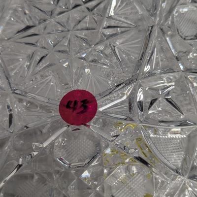 Glass Appetizer/Vegetable Serving Platters #43 (DR)