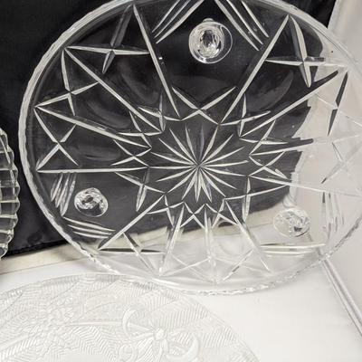 Glass Appetizer/Vegetable Serving Platters #44 (DR)