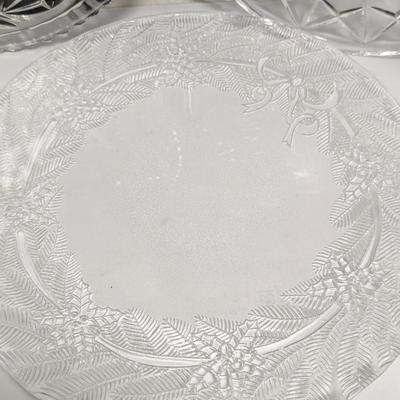 Glass Appetizer/Vegetable Serving Platters #44 (DR)