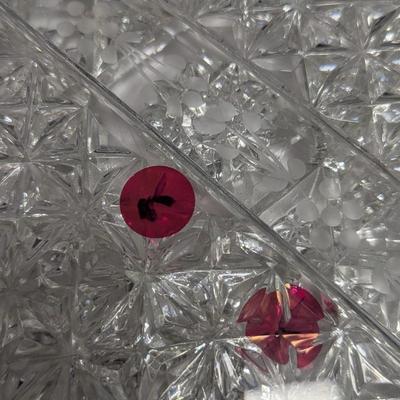 Glass Appetizer/Vegetable Serving Platters #45 (DR)