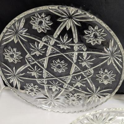 Glass Appetizer/Vegetable Serving Platters #45 (DR)