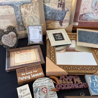 Large group of wall art