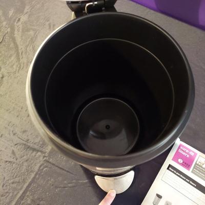 Two Simplehuman Stainless Trash Cans (K-BBL)