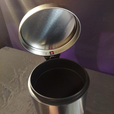 Two Simplehuman Stainless Trash Cans (K-BBL)