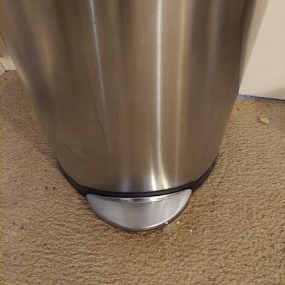 Two Simplehuman Stainless Trash Cans (K-BBL)