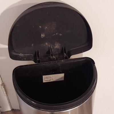 Two Simplehuman Stainless Trash Cans (K-BBL)