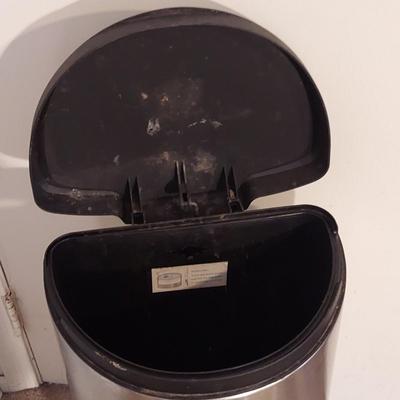 Two Simplehuman Stainless Trash Cans (K-BBL)