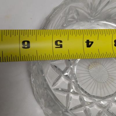 Vintage Crystal Dish A Couple Have Stickers (DR)