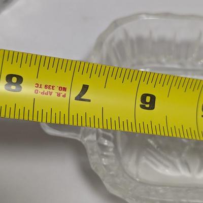 Vintage Crystal Dish A Couple Have Stickers (DR)