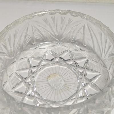 Vintage Crystal Dish A Couple Have Stickers (DR)