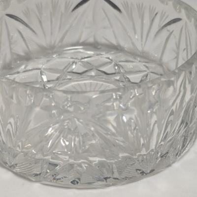 Vintage Crystal Dish A Couple Have Stickers (DR)