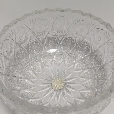 Vintage Crystal Dish A Couple Have Stickers (DR)