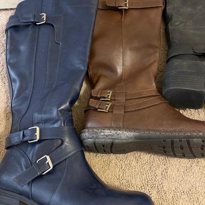 Four pairs of boots-size 9