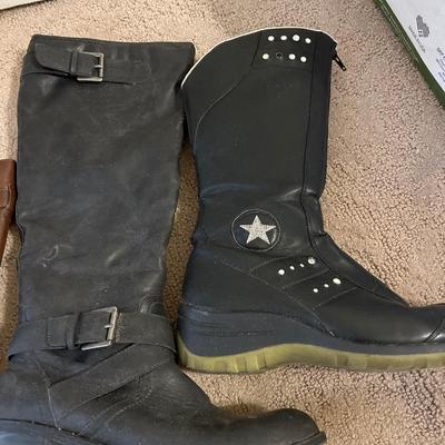 Four pairs of boots-size 9