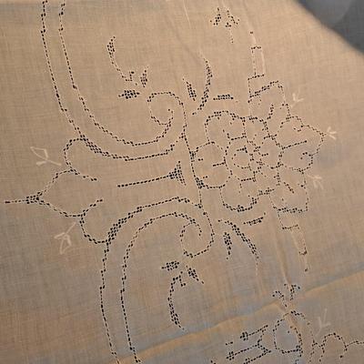 Collection of Hand-Embroidered Crewel Pillows & Linens (BD-SD)