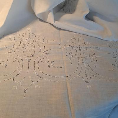 Collection of Hand-Embroidered Crewel Pillows & Linens (BD-SD)