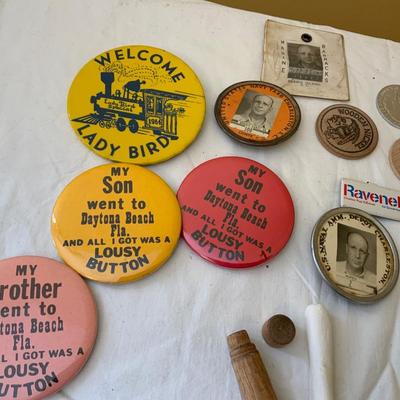 Lot of Misc Vintage items including Buttons